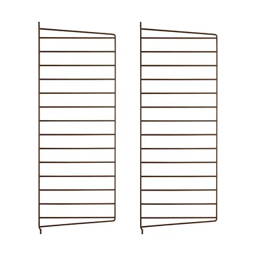 Panneau mural String - Marron, 75x30 cm, lot de 2 - String