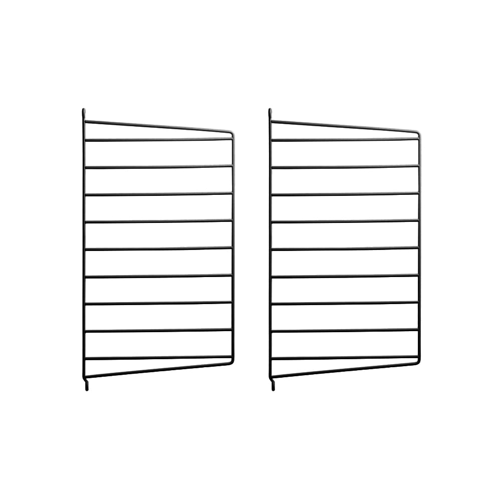 String Panneau mural String noir, 50x30 cm, lot de 2