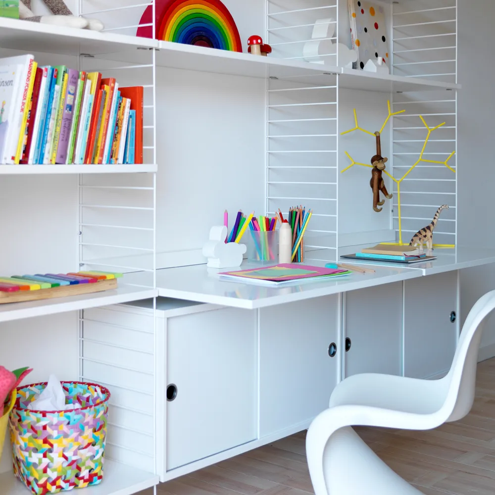 Plan de travail String, Blanc, 78x58 cm String