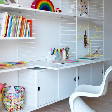 Plan de travail String - Blanc, 78x58 cm - String