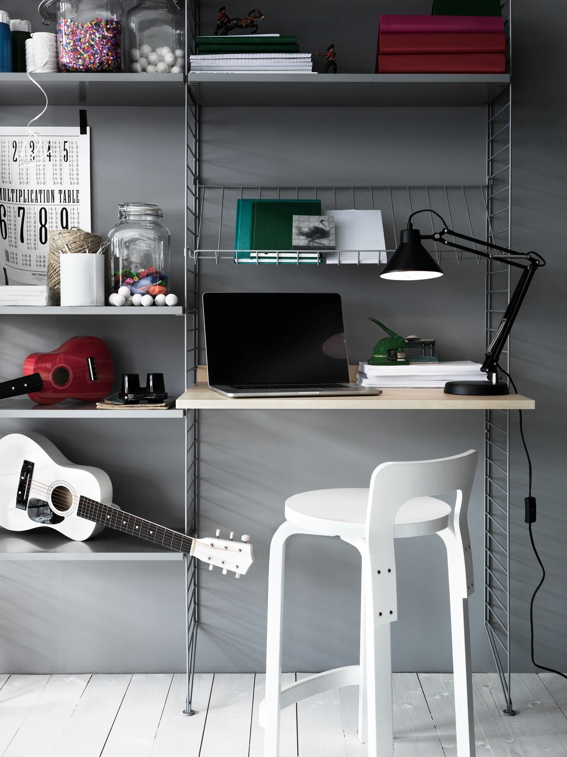 Plan de travail String, Placage de frêne, 78x58 cm String