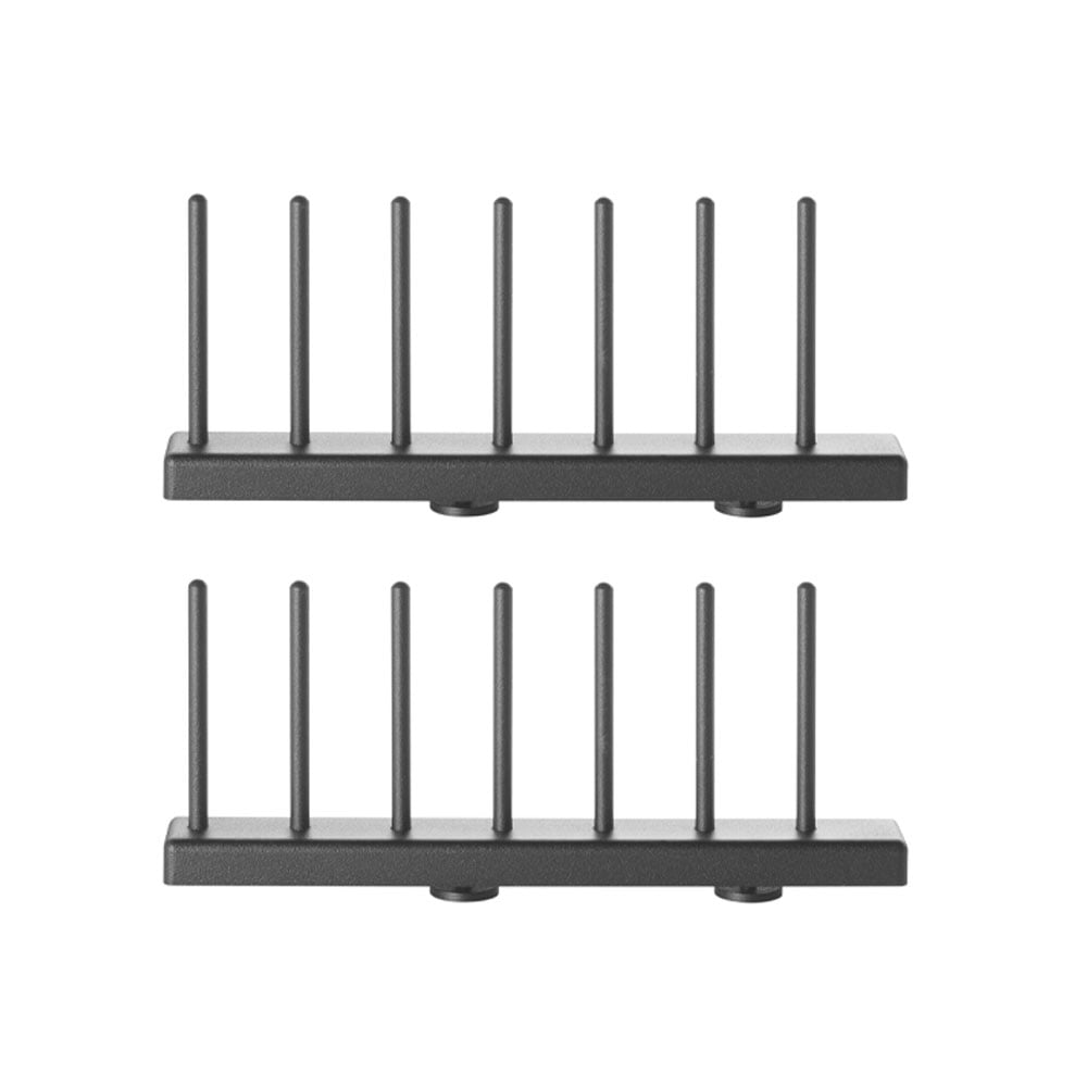 String Porte-assiettes String noir, 20 cm, lot de 2