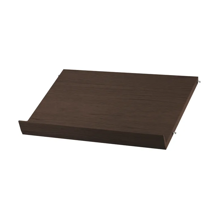 Porte-revues String bois - Chêne foncé, 58x30 cm - String