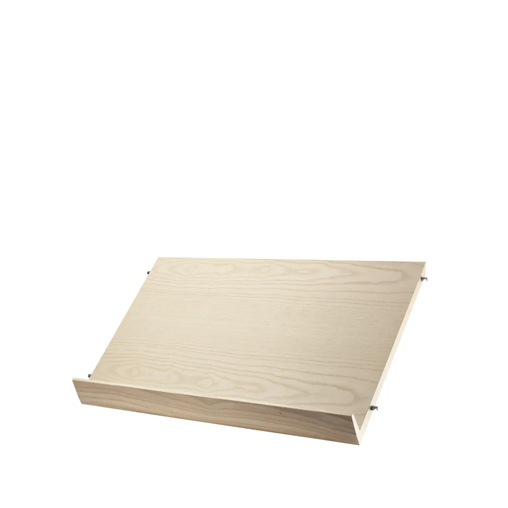 Porte-revues String bois, placage frêne, 58x30 cm String