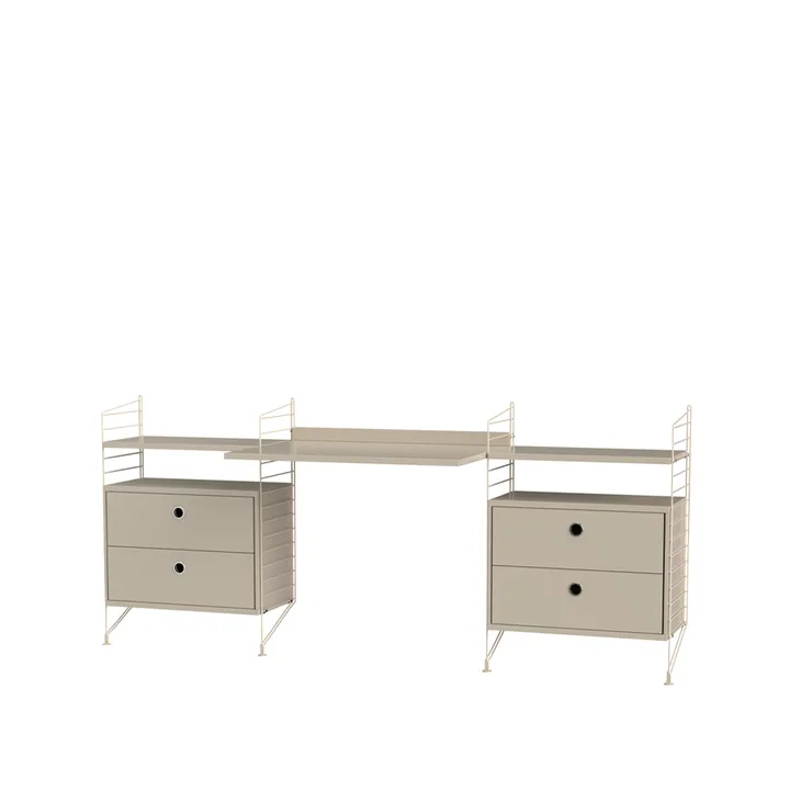 String bureau beige - combinaison C - String