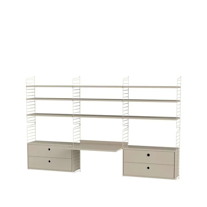 String bureau beige - combinaison F - String