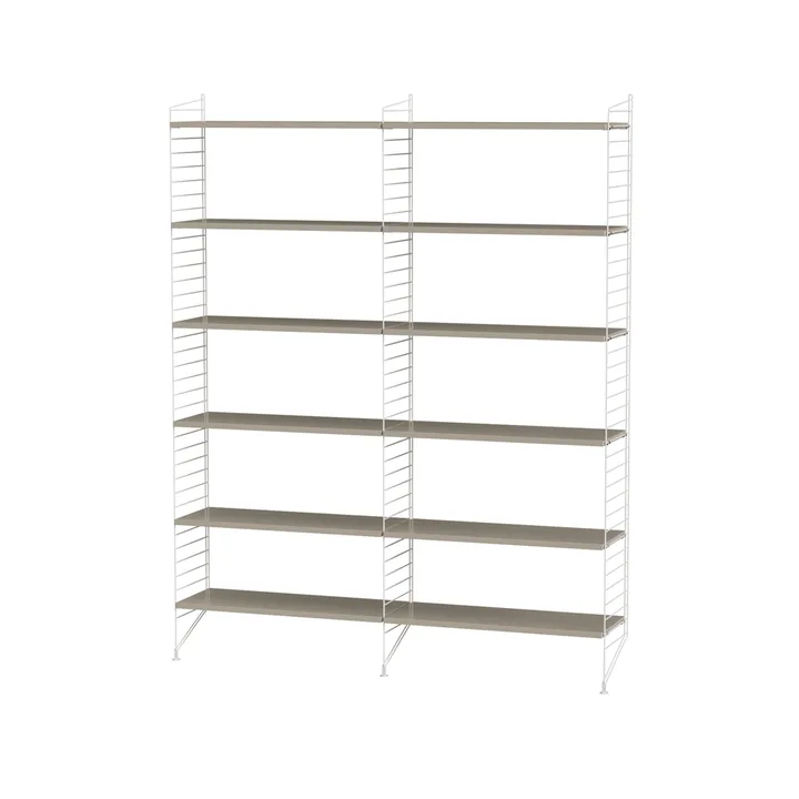 String bureau beige et blanc - combinaison A - String