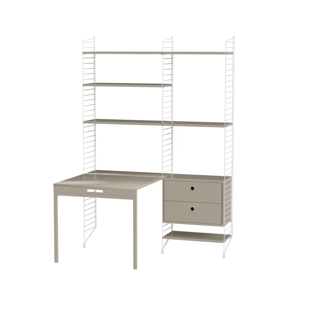 String bureau beige et blanc - combinaison E,  String