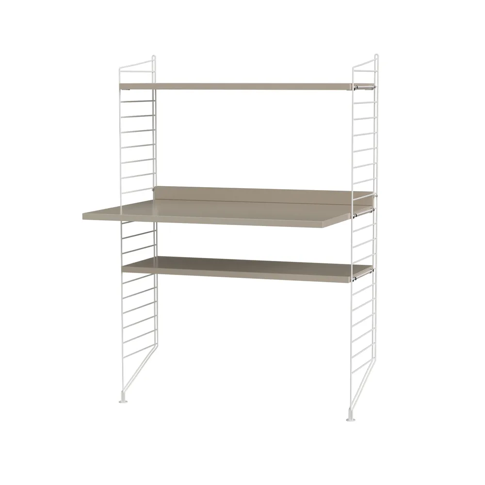 String bureau beige et blanc - combinaison H String