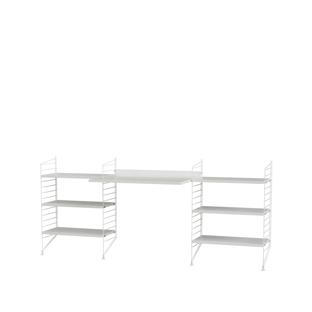 String bureau blanc - combinaison D | Design Scandinave | Blanc