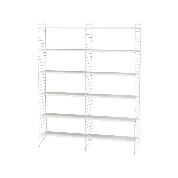String bureau blanc et beige - combinaison A - String