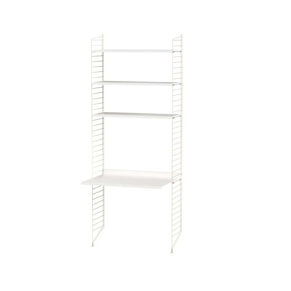 String bureau blanc et beige - combinaison A String