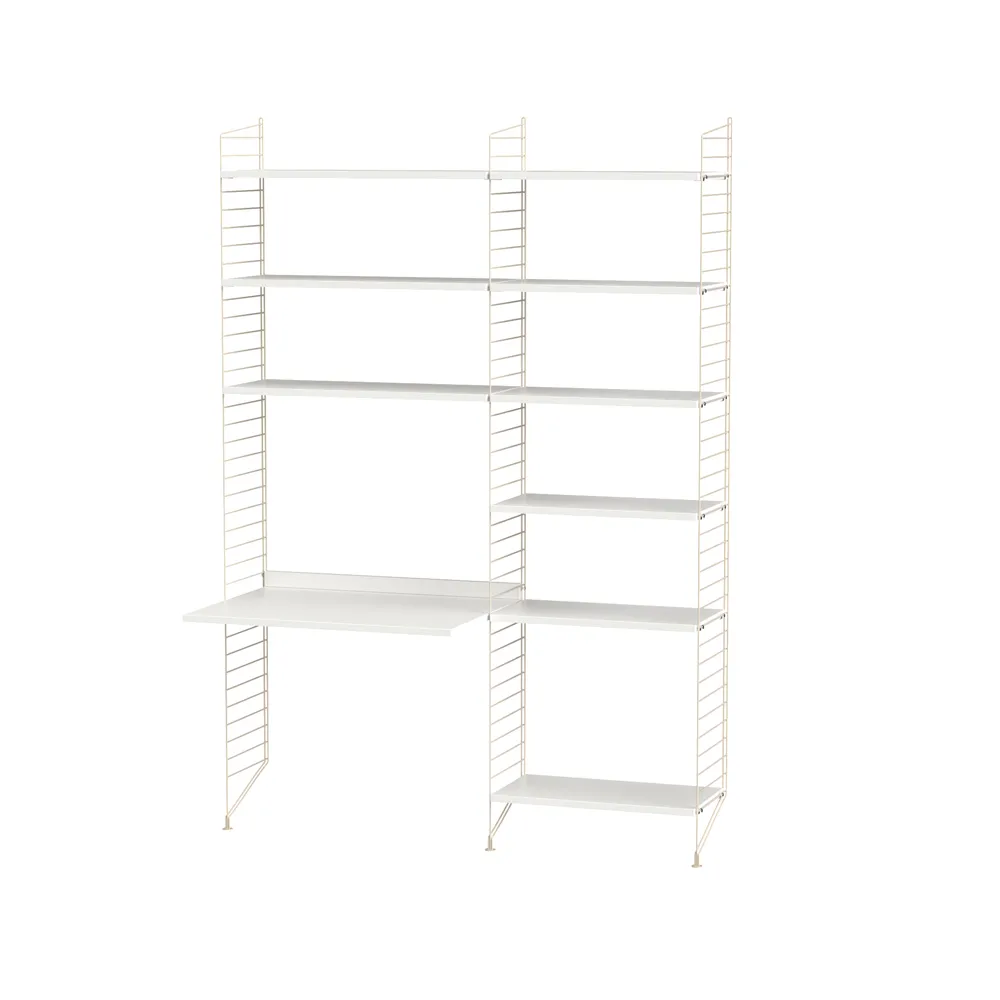 String bureau blanc et beige - combinaison B,  String