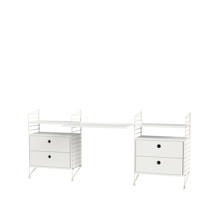 String bureau blanc et beige - combinaison C - undefined - String