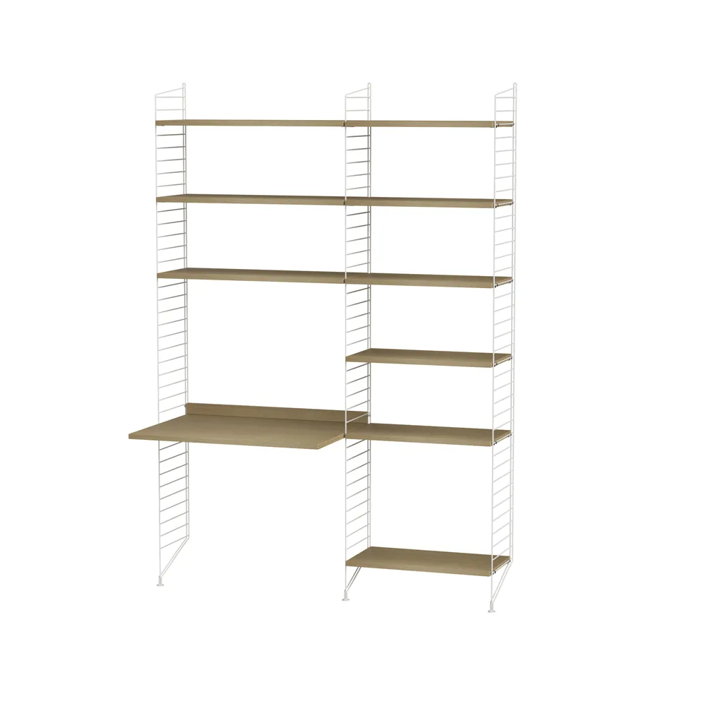 String bureau chêne et blanc - combinaison B,  String