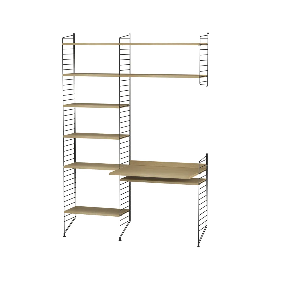String bureau chêne et noir - combinaison G,  String
