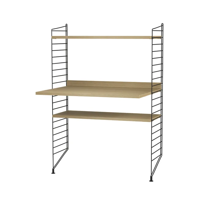 String bureau chêne et noir - combinaison H - String