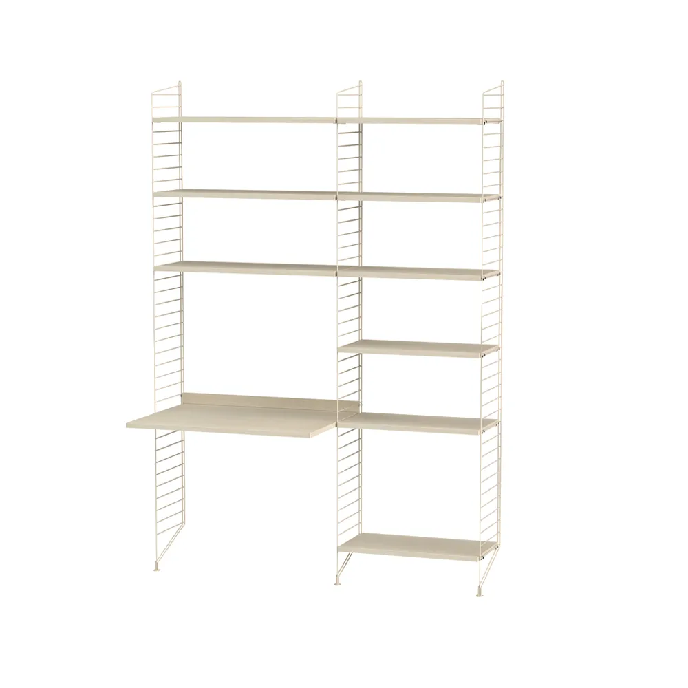 String bureau frêne et beige - combinaison B String