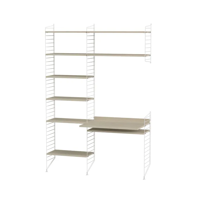 String bureau frêne et blanc - combinaison G - String