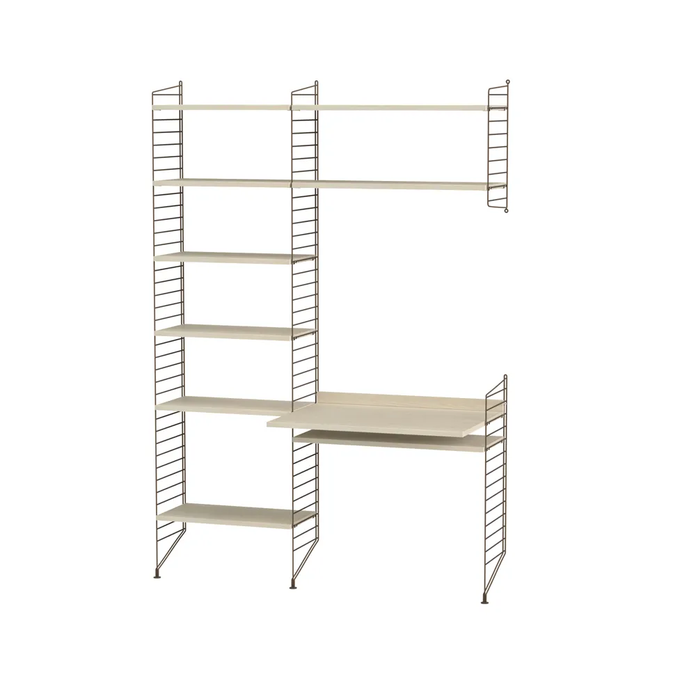 String bureau frêne et marron - combinaison G,  String