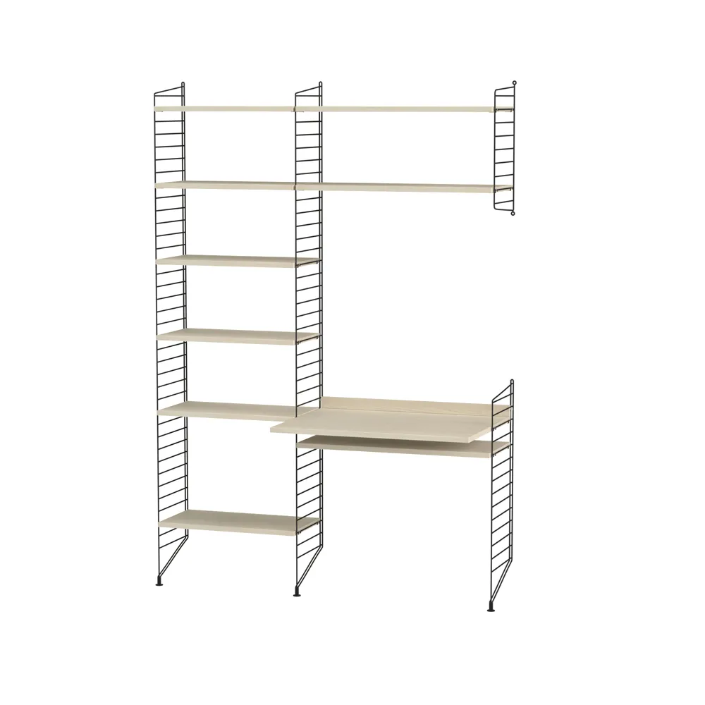 String bureau frêne et noir - combinaison G,  String