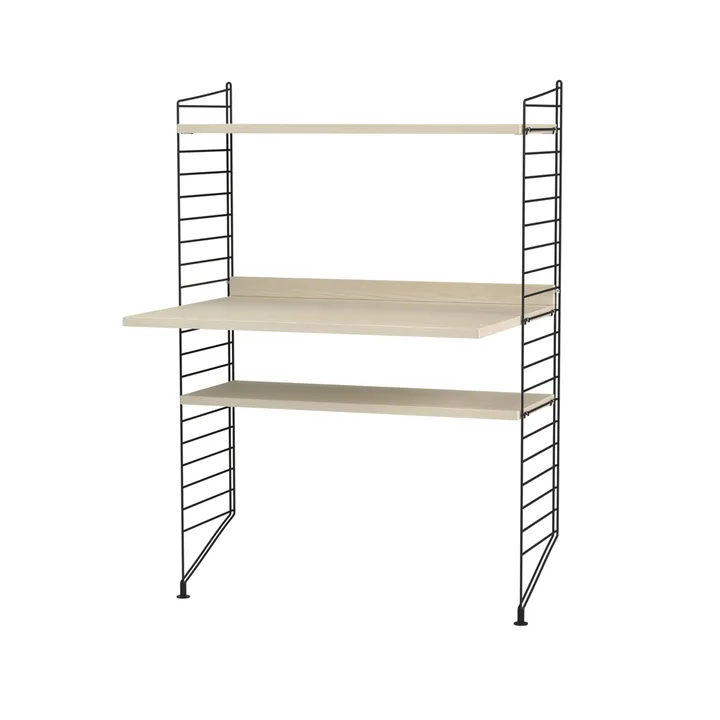 String bureau frêne et noir - combinaison H - String