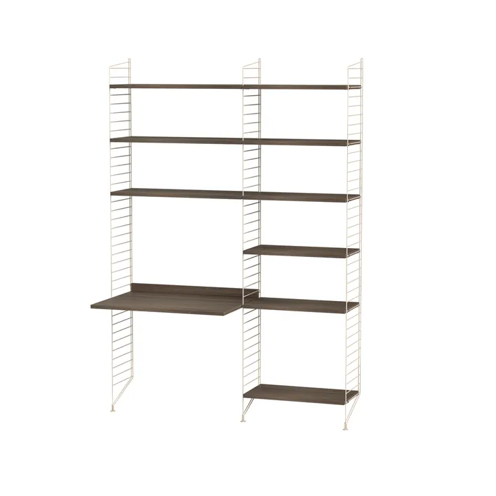 String bureau noyer et beige - combinaison B - String