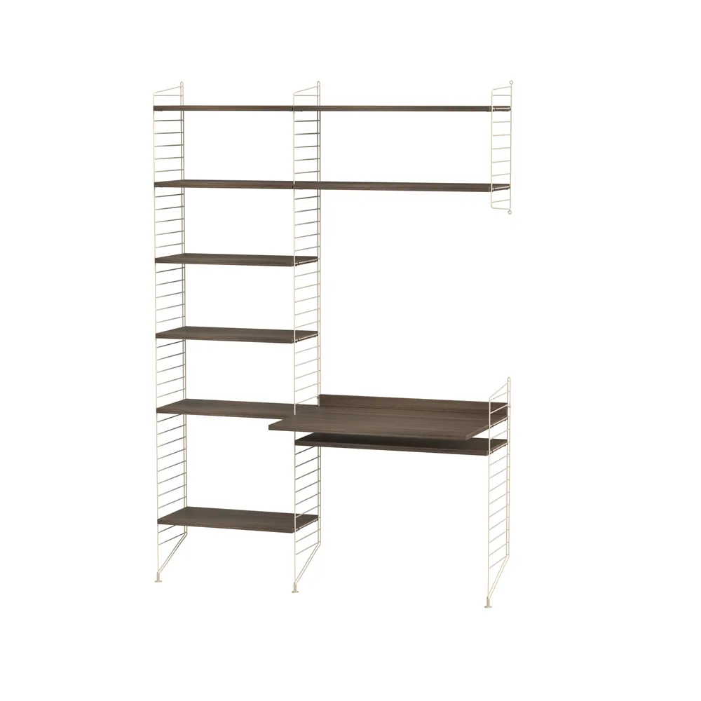 String bureau noyer et beige - combinaison G,  String