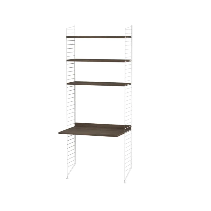 String bureau noyer et blanc - combinaison A - String