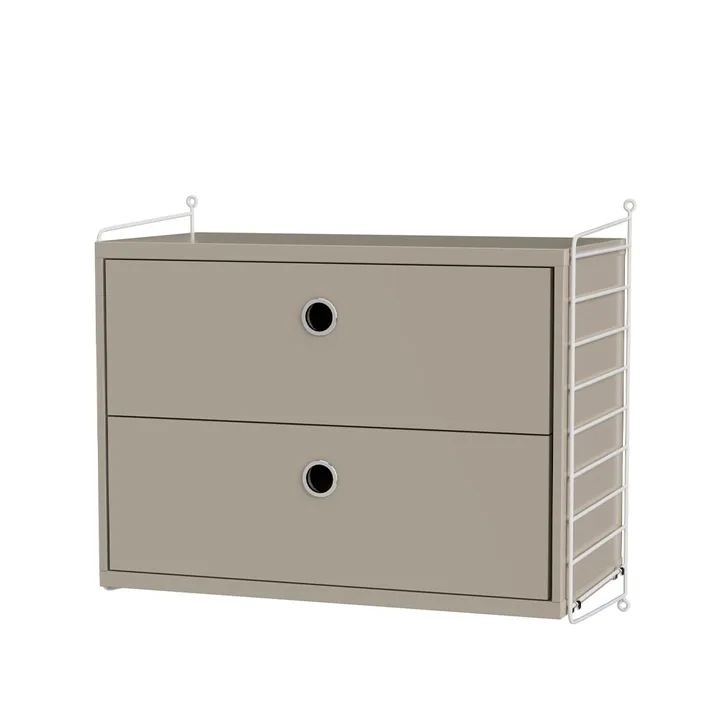 String chambre à coucher beige et blanc - combinaison A - String