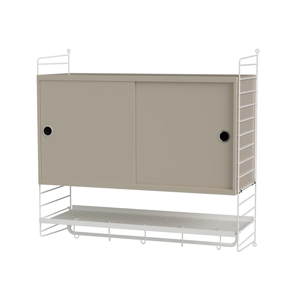 String chambre à coucher beige et blanc - combinaison F,  String