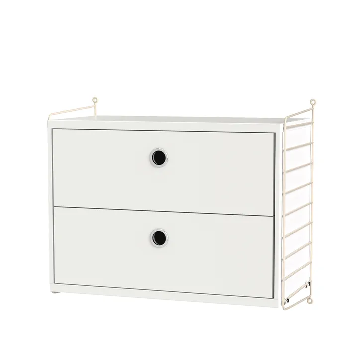 String chambre à coucher blanc et beige - combinaison A - String