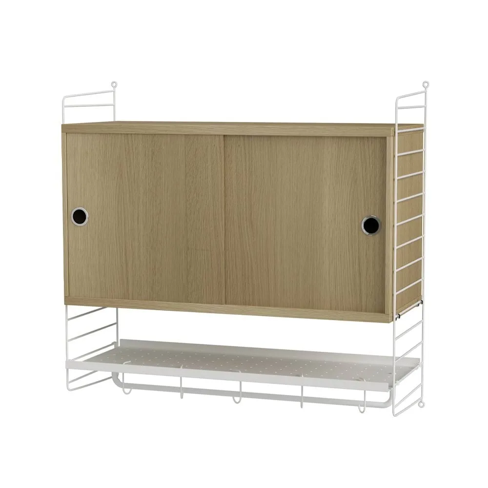 String chambre à coucher chêne et blanc - combinaison F String