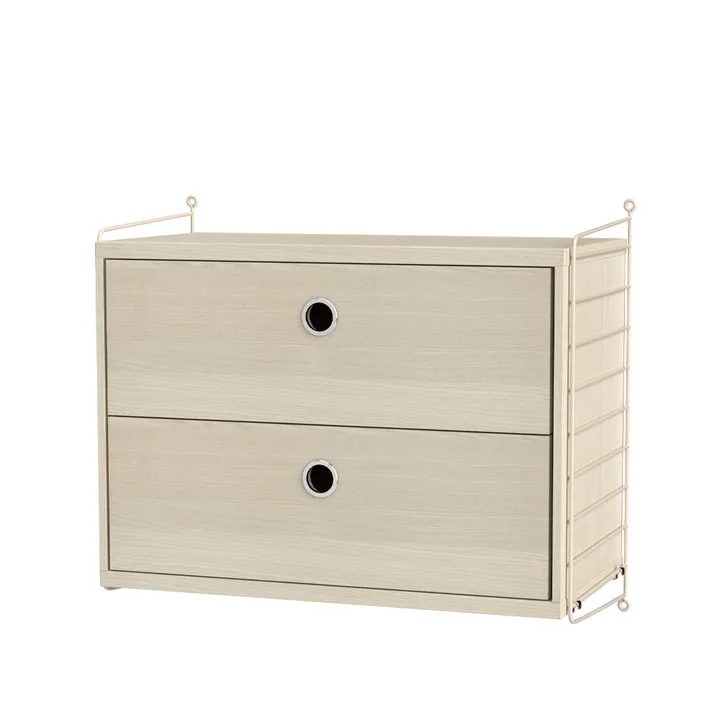 String chambre à coucher frêne et beige - combinaison A - String