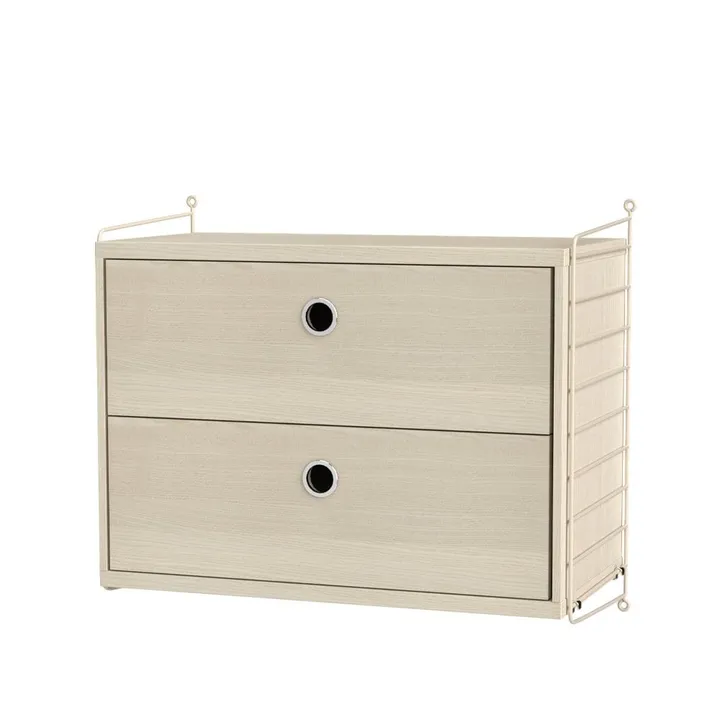 String chambre à coucher frêne et beige - combinaison A - String