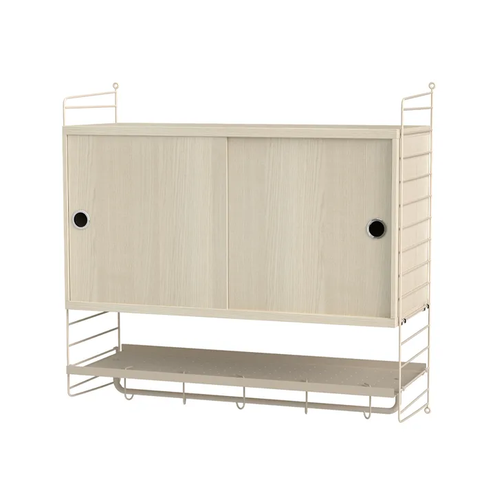 String chambre à coucher frêne et beige - combinaison F - String