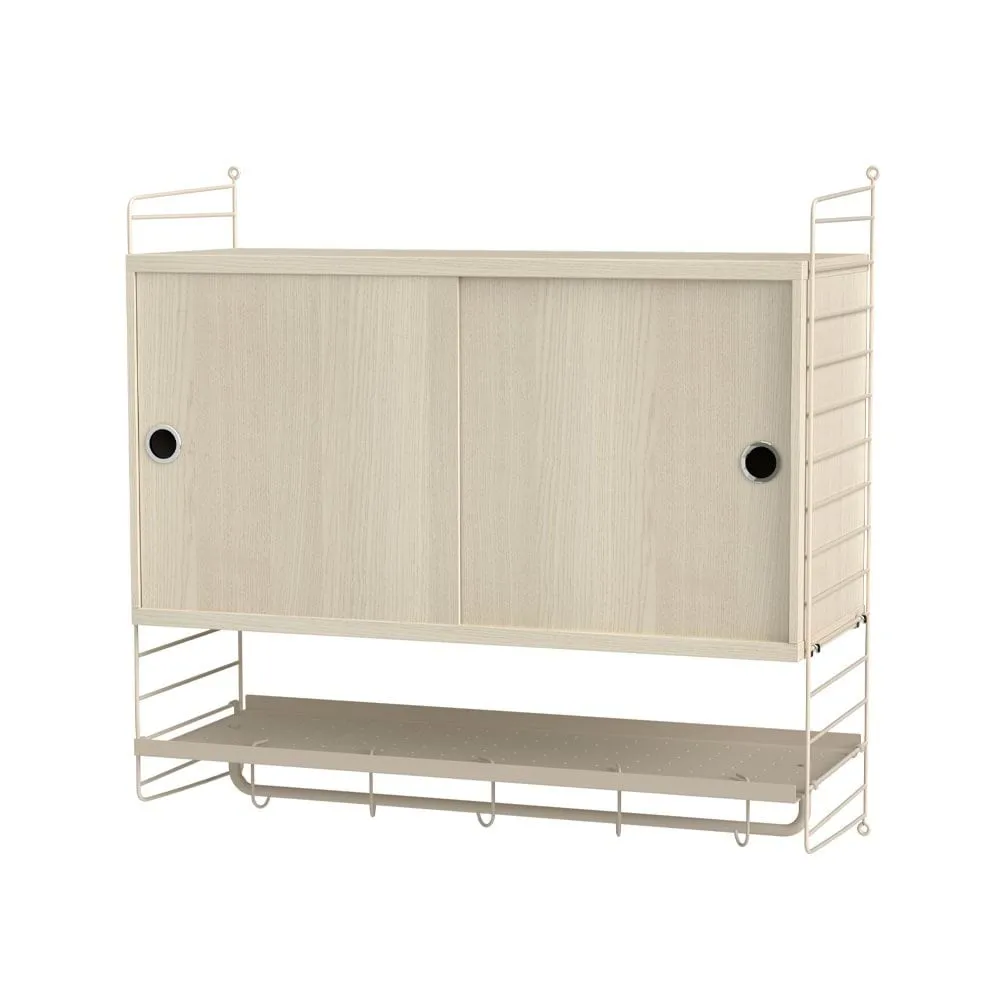 String chambre à coucher frêne et beige - combinaison F String