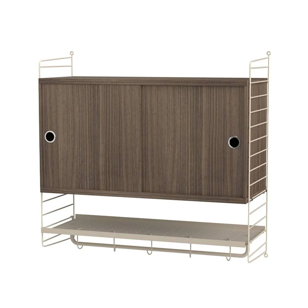 String chambre à coucher noyer et beige - combinaison F String