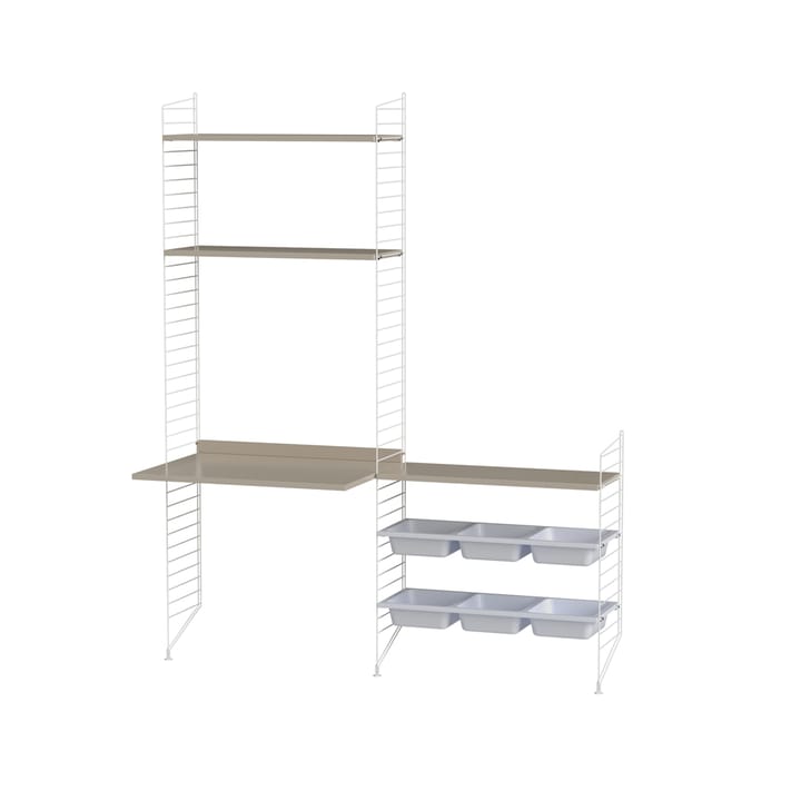 String chambre d'enfant beige et blanc - combinaison E - undefined - String