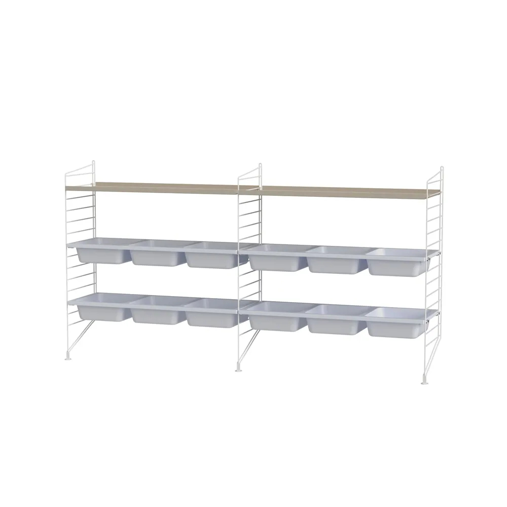 String chambre d'enfant beige et blanc - combinaison F,  String