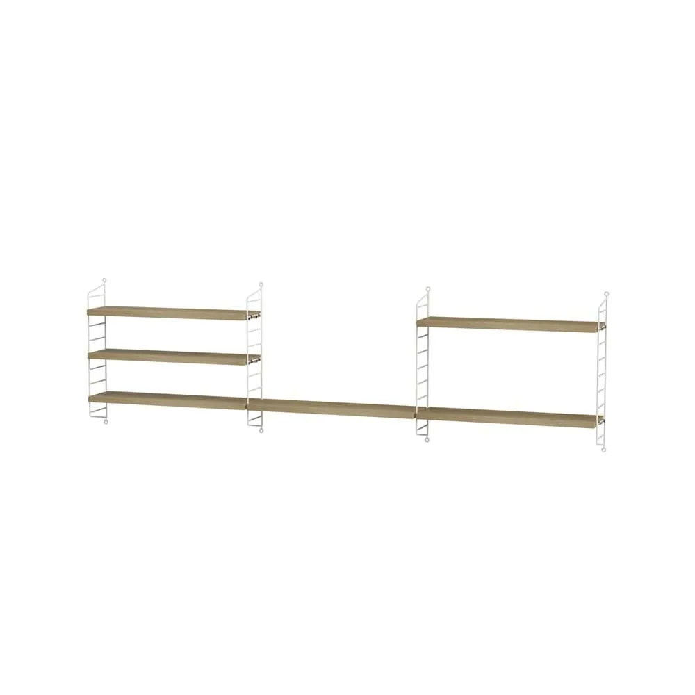 String String chambre d'enfant chêne et blanc - combinaison H