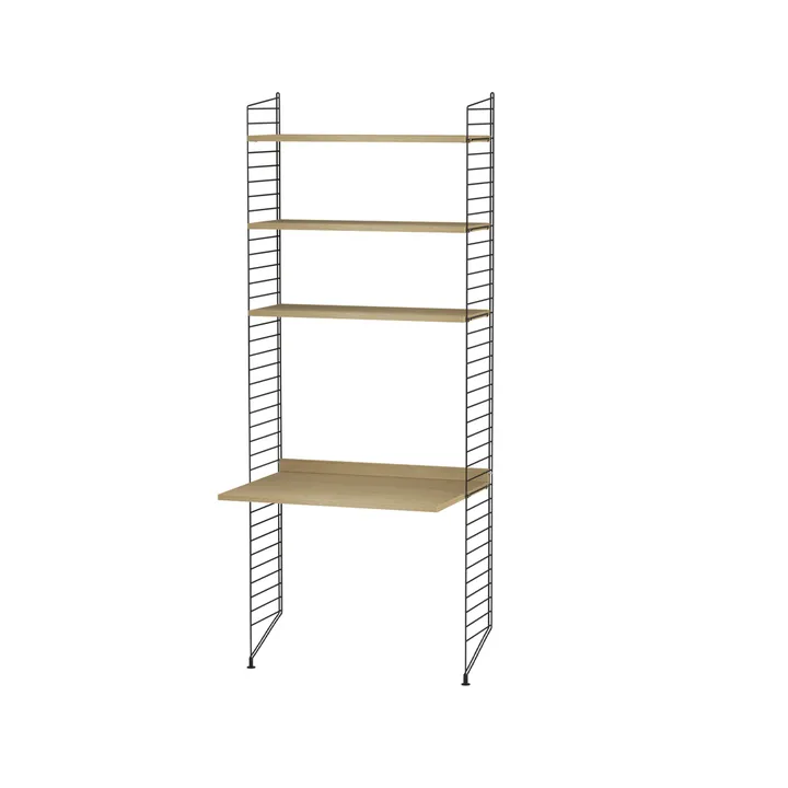 String chambre d'enfant chêne et noir - combinaison C - String