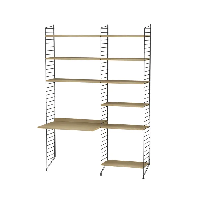 String chambre d'enfant chêne et noir - combinaison D - String