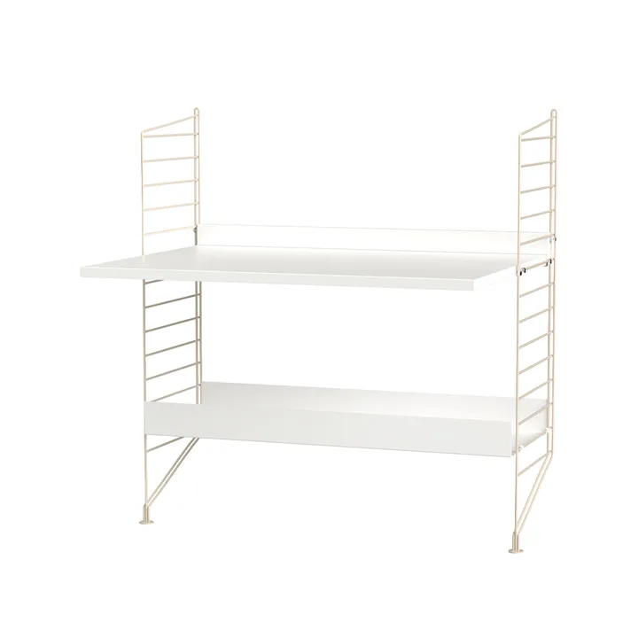 String chambre d'enfant combinaison A - blanc et beige - String