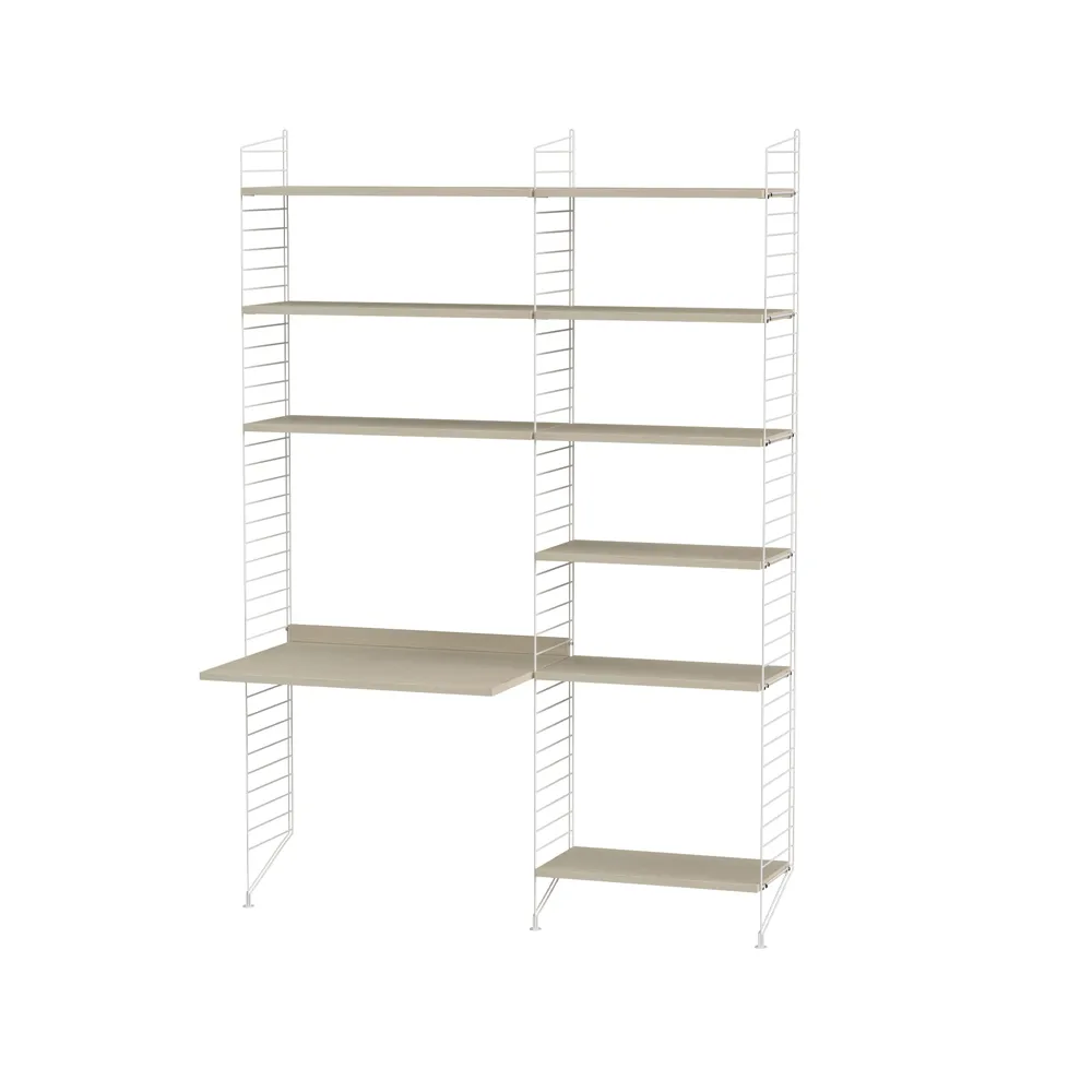 String chambre d'enfant frêne et blanc - combinaison D String