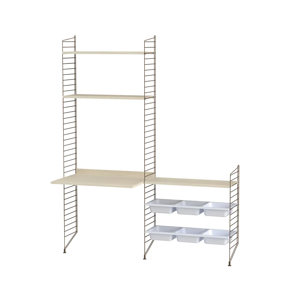 String chambre d'enfant frêne et marron - combinaison E String