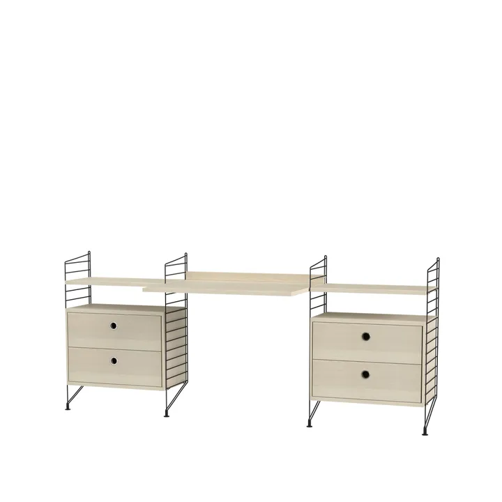 String chambre d'enfant frêne et noir - combinaison C - String