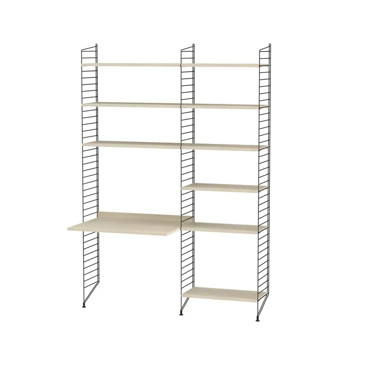 String chambre d'enfant frêne et noir - combinaison D - String