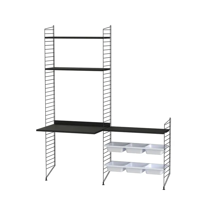 String chambre d'enfant noir - combinaison E - String