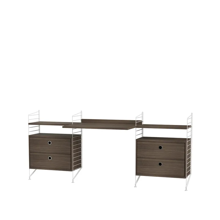 String chambre d'enfant noyer et blanc - combinaison C - String